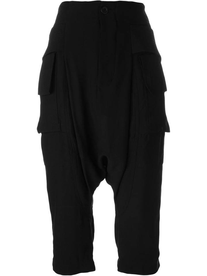 Rick Owens Drop Crotch Long Shorts