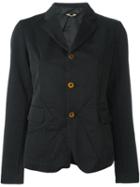 Comme Des Garçons Comme Des Garçons Flap Pockets Fitted Jacket, Women's, Size: Large, Black, Polyester