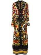 Roberto Cavalli Long Patterned Coat