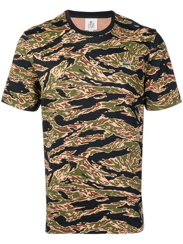Lacoste Camouflage Print T-shirt - Green