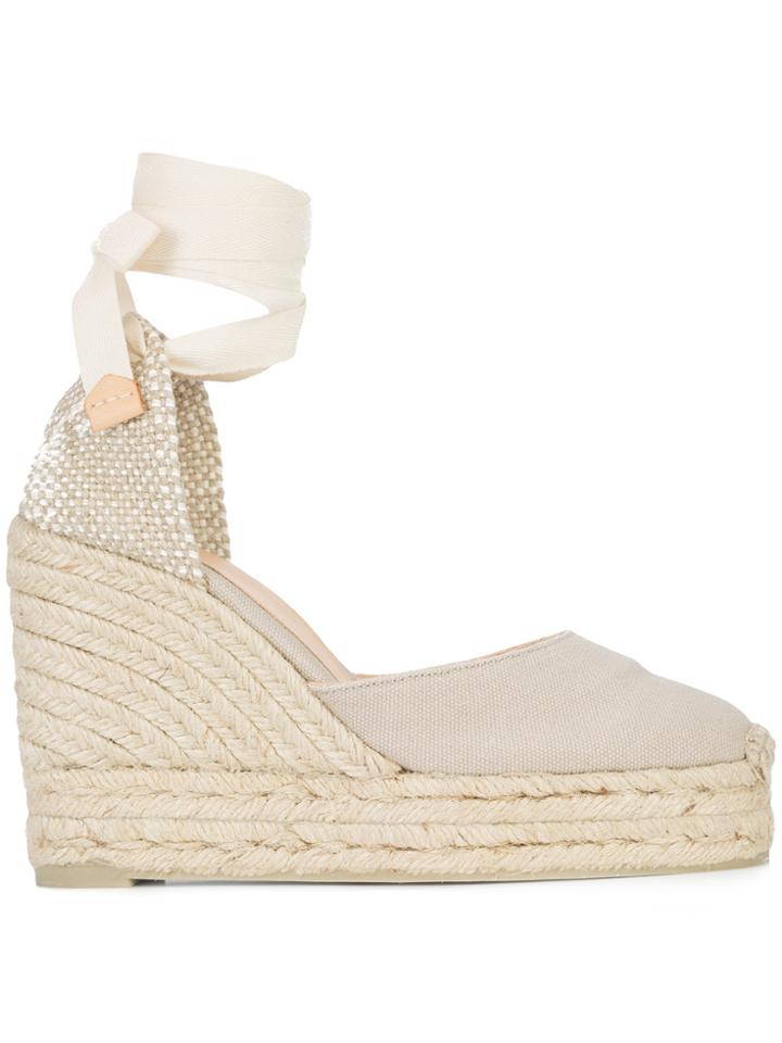 Castañer Carinah Wedge Esapdrilles - Nude & Neutrals