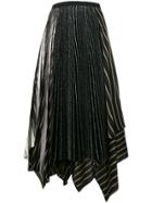 Antonio Marras Asymmetric Pleat Skirt - Black