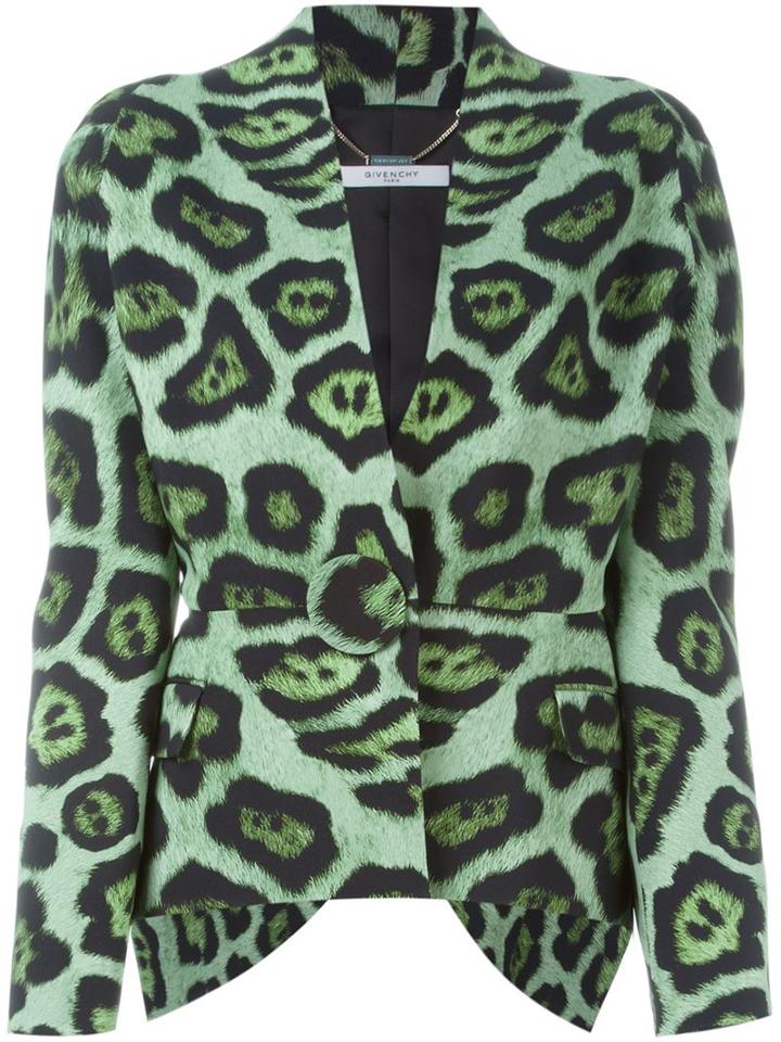 Givenchy Leopard Print Blazer