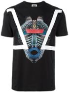 Les Hommes Urban Mask Print T-shirt, Men's, Size: Medium, Black, Cotton