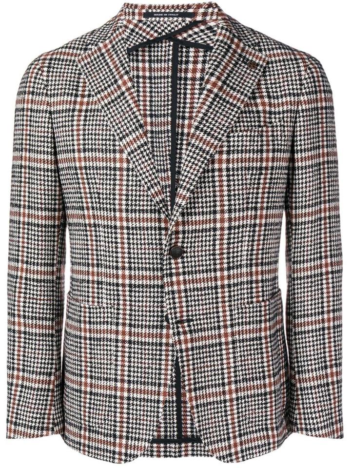 Tagliatore Glen Check Blazer - White