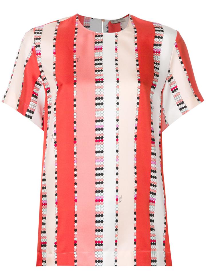 Emilio Pucci Printed Top - Pink & Purple