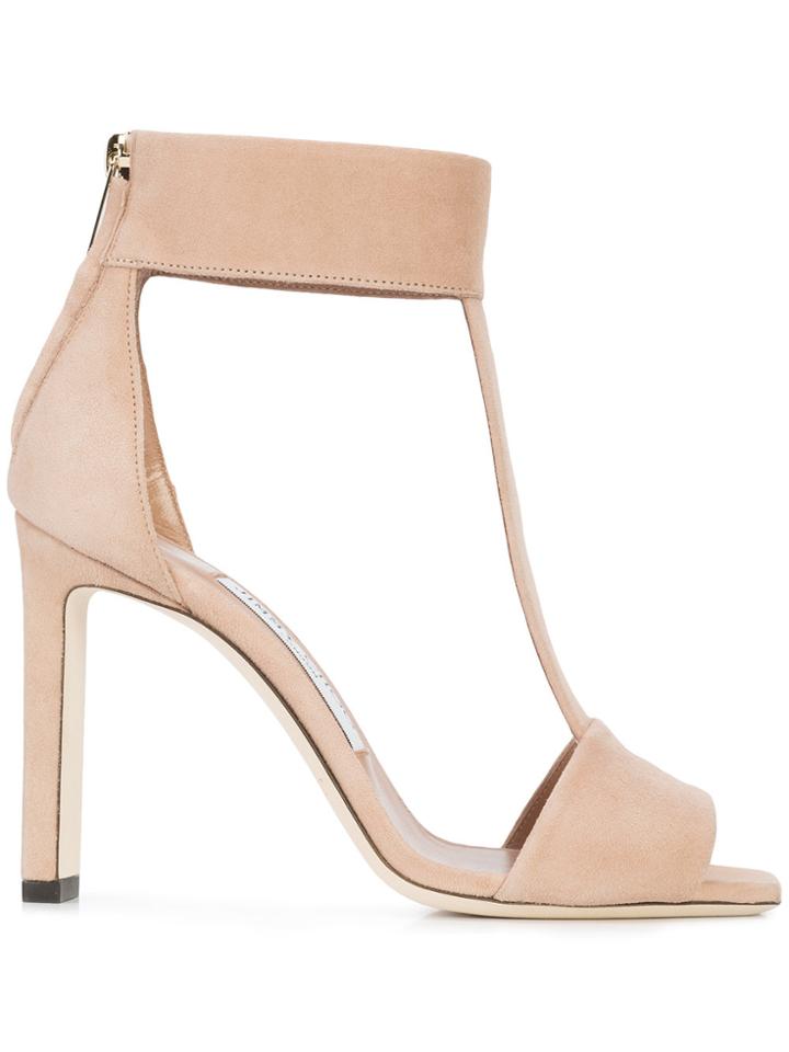 Jimmy Choo Bethel 100 Sandals - Brown