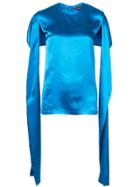Sies Marjan Oversized Open Sleeve Top - Blue