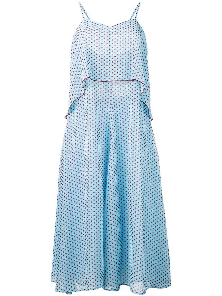 I'm Isola Marras - Shift Midi Dress - Women - Polyester/acetate/viscose - 40, Women's, Blue, Polyester/acetate/viscose