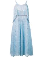 I'm Isola Marras - Shift Midi Dress - Women - Polyester/acetate/viscose - 40, Women's, Blue, Polyester/acetate/viscose