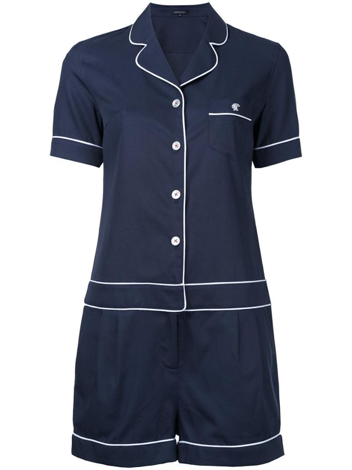Loveless Pajama Playsuit - Blue