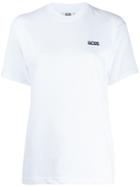Gcds Logo Embroidered T-shirt - White