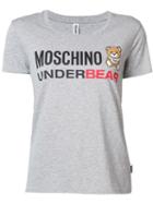 Moschino Underbear T-shirt, Women's, Size: Small, Grey, Cotton/spandex/elastane