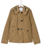 Burberry Kids Double-breasted Trench - Nude & Neutrals