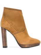 Burberry High Heel Ankle Boots - Nude & Neutrals