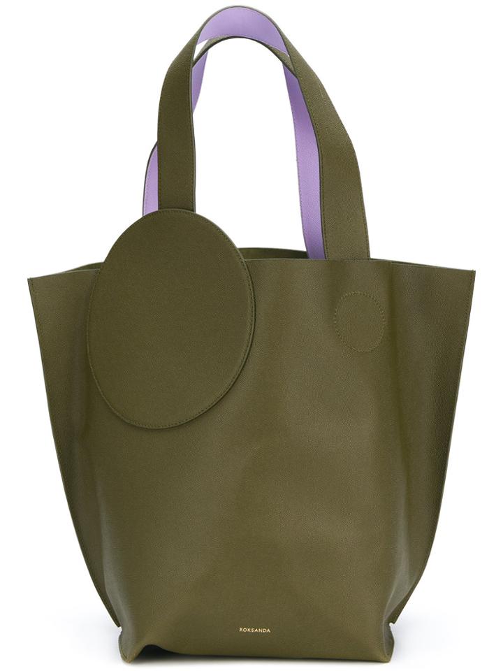 Roksanda Circle Path Tote Bag - Green