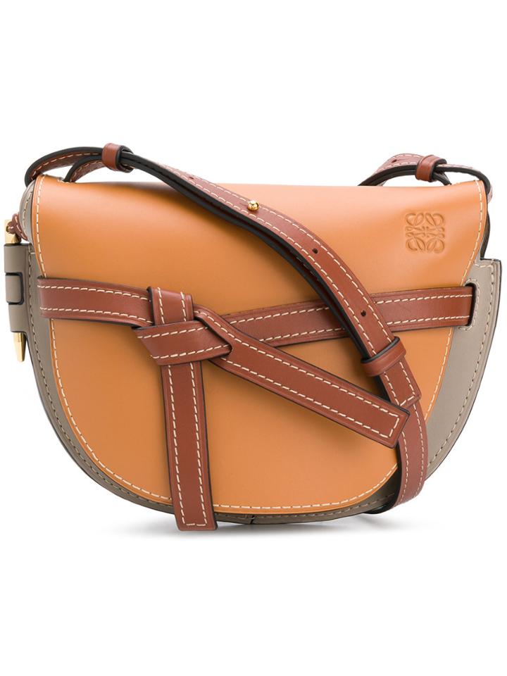 Loewe Knot Detail Shoulder Bag - Brown