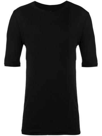Manuel Marte - Ribbed T-shirt - Men - Cotton/spandex/elastane/tencel - M, Black, Cotton/spandex/elastane/tencel