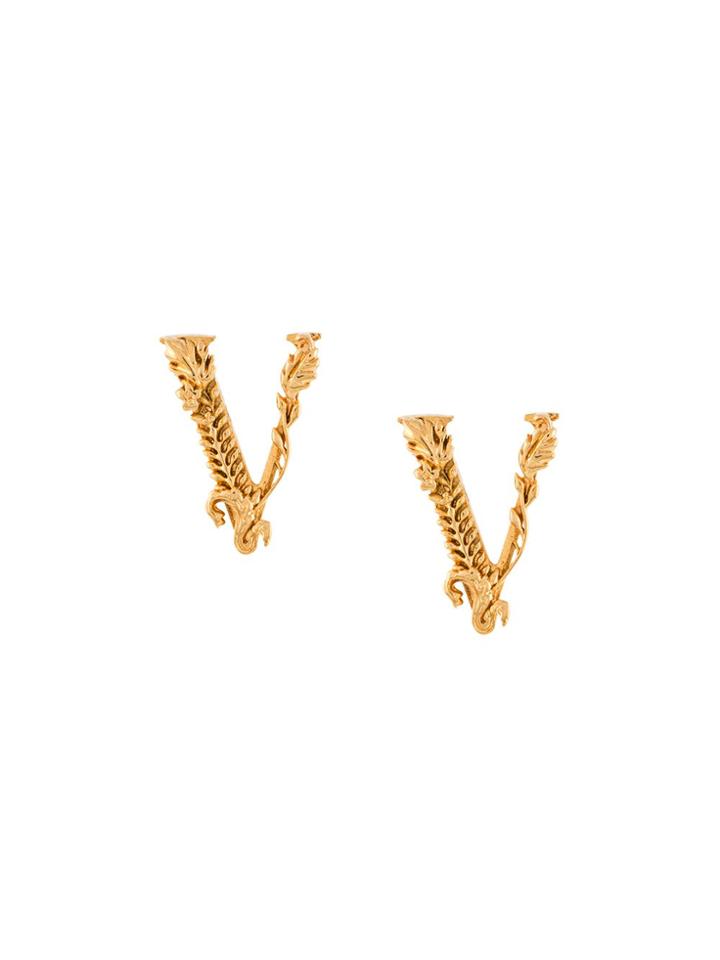 Versace Virtus Studs - Gold