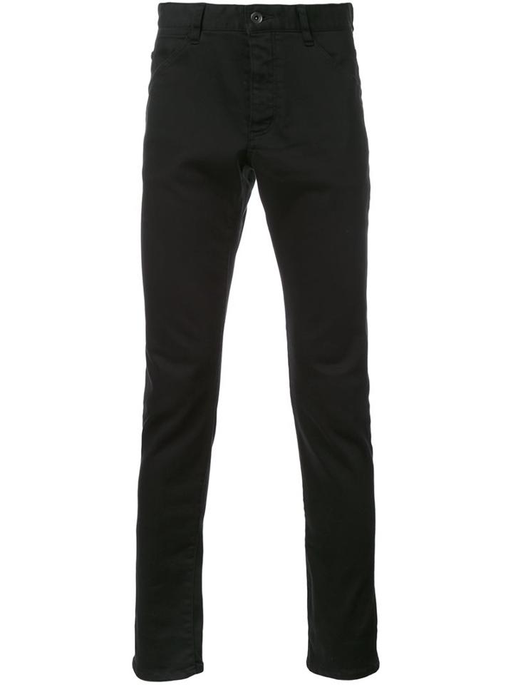 Kazuyuki Kumagai Skinny Trousers, Men's, Size: 3, Black, Cotton/polyester/polyurethane