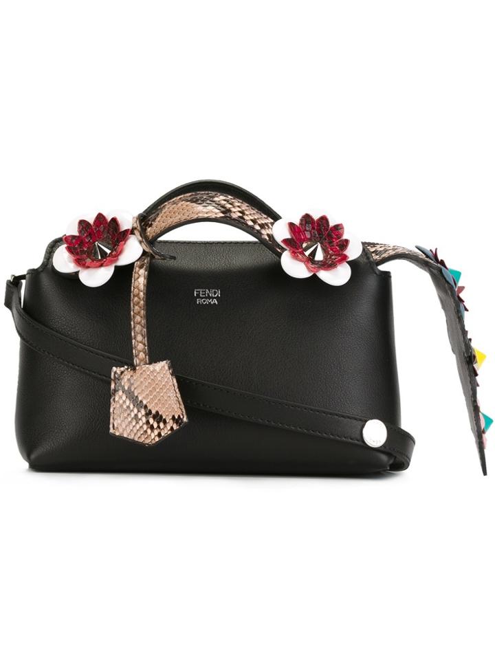 Fendi Mini 'fashion Show By The Way' Crossbody Bag - Black