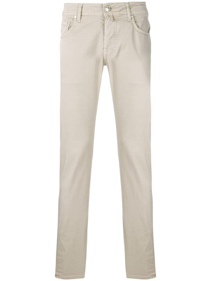 Jacob Cohen Slim-fit Trousers - Neutrals