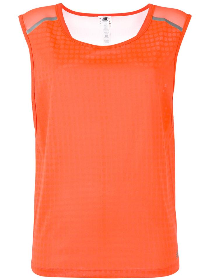 New Balance D2d Running Tank Top, Women's, Size: Large, Yellow/orange