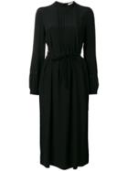 Odeeh Ruffle Detail Long Dress - Black