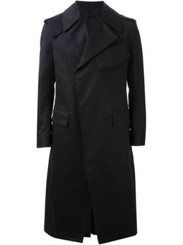 Hl Heddie Lovu Detachable Gilet Military Coat, Men's, Size: Small, Black, Cotton