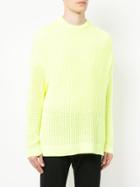 Education From Youngmachines Ribbed Knit Jumper - Yellow & Orange