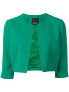 Pinko Cropped Fitted Jacket - Green