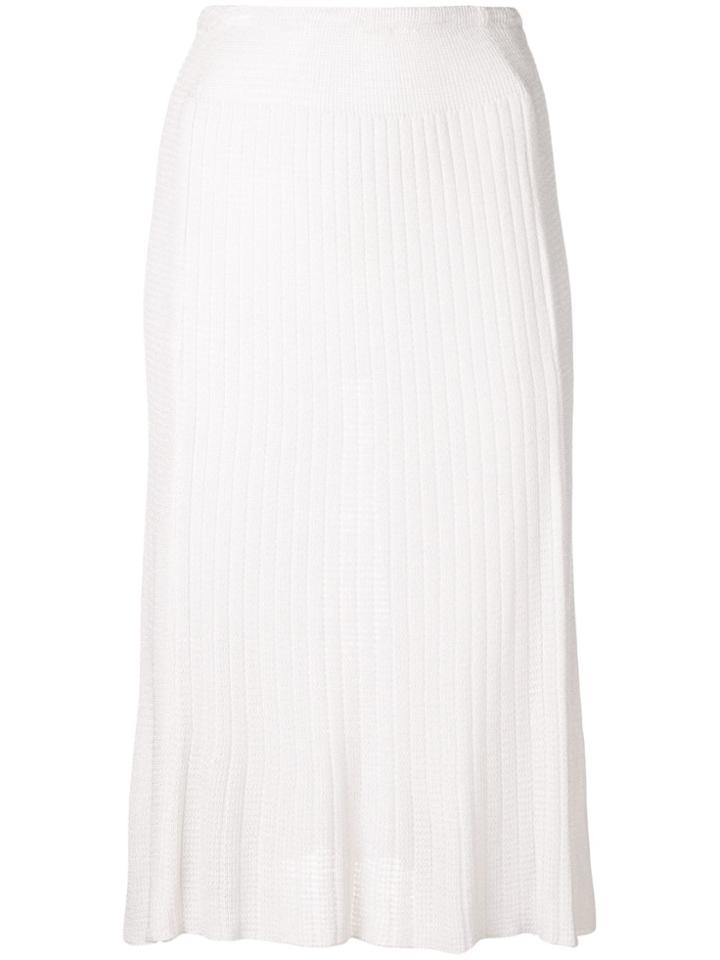 Missoni Vintage 1970's Knitted Skirt - White