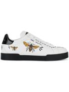 Dolce & Gabbana Wasp Print Sneakers - White