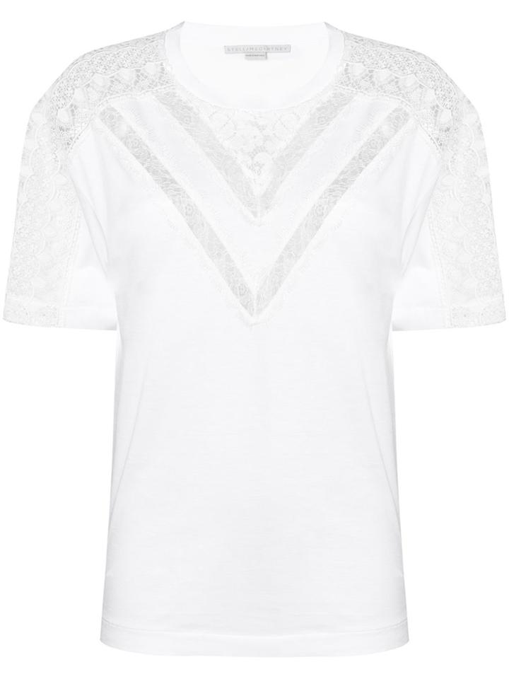 Stella Mccartney Lace Insert T-shirt - White