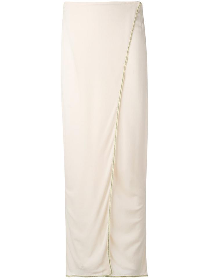 Romeo Gigli Vintage Long Skirt - Nude & Neutrals