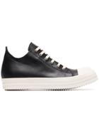 Rick Owens Black Lace Up Sneakers