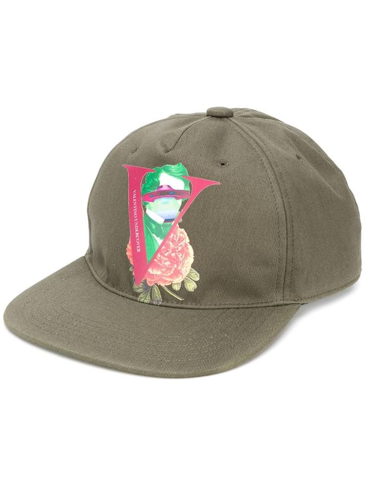 Valentino X Undercover Logo-print Cap - Green