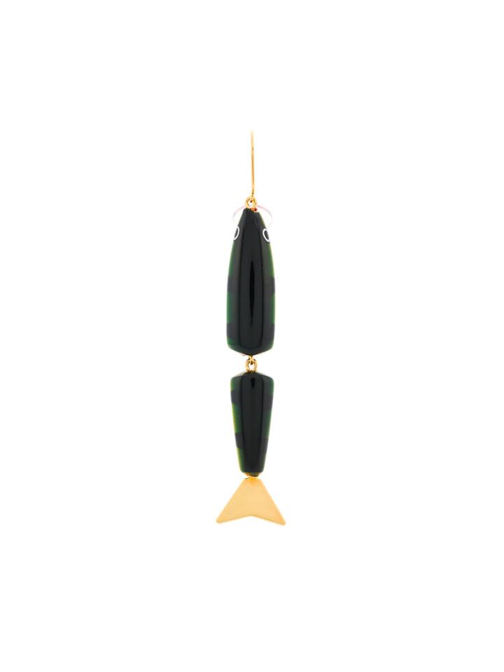 Catalina D'anglade Fish Pendant Earrings - Green