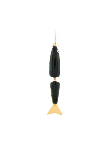Catalina D'anglade Fish Pendant Earrings - Green