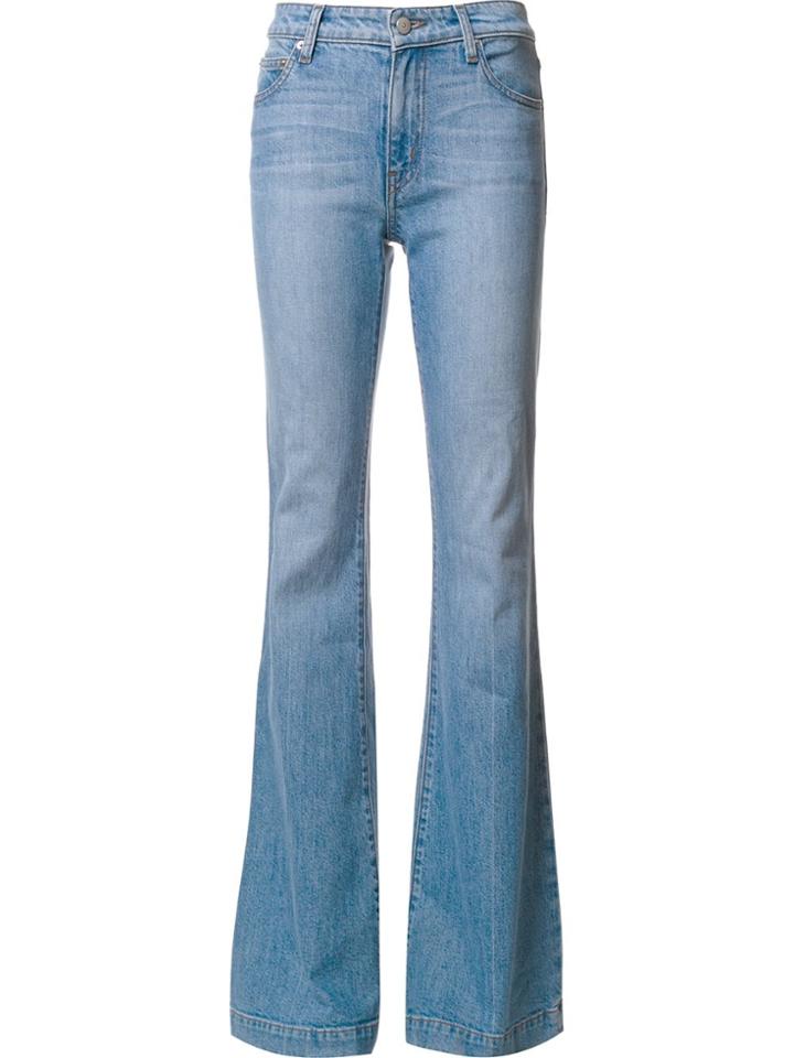 Derek Lam 10 Crosby Noha Mid-rise Sexy Flare - Blue