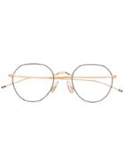 Thom Browne Eyewear Round Glasses - Gold