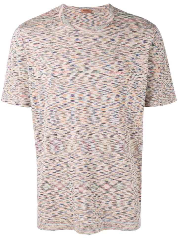 Missoni Mesh Pattern T-shirt - Nude & Neutrals