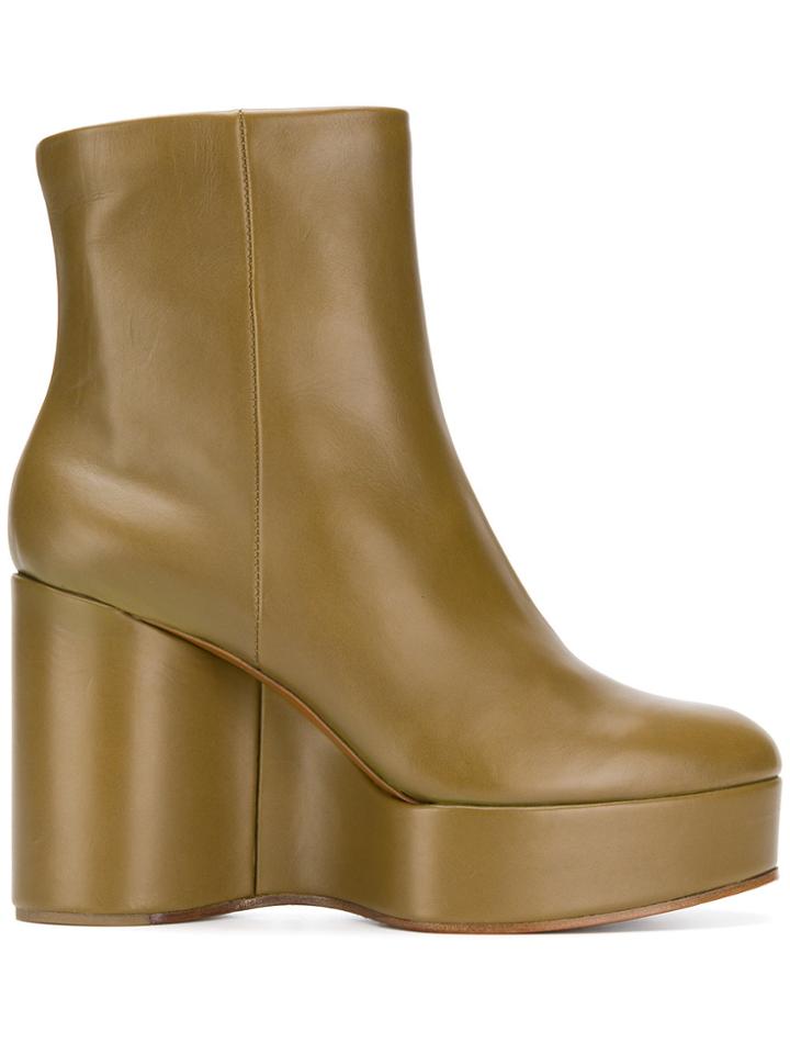 Clergerie Belen Wedge Boots - Brown