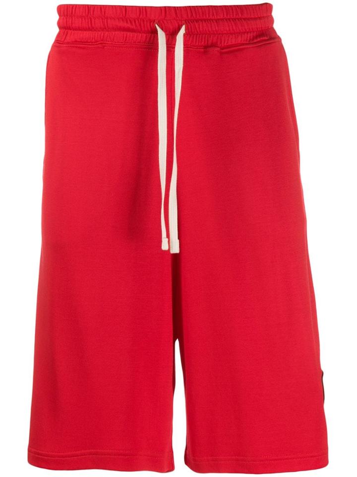 Vivienne Westwood Anglomania Logo Patch Track Shorts - Red
