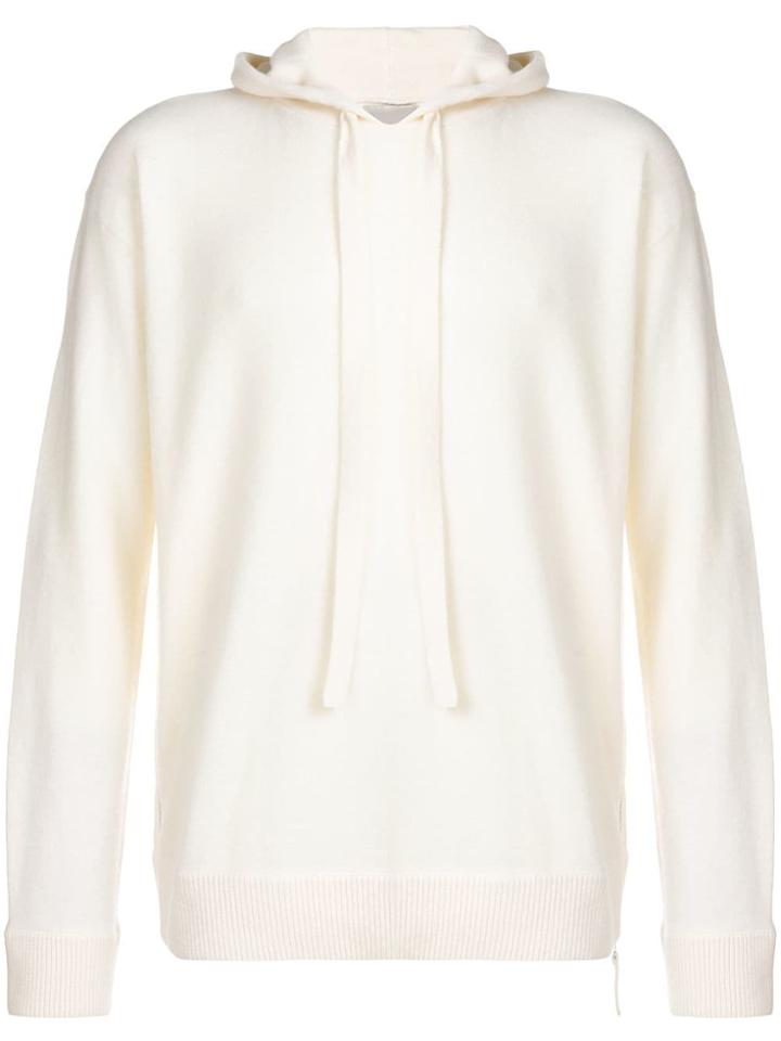 Laneus Knitted Hoodie - White