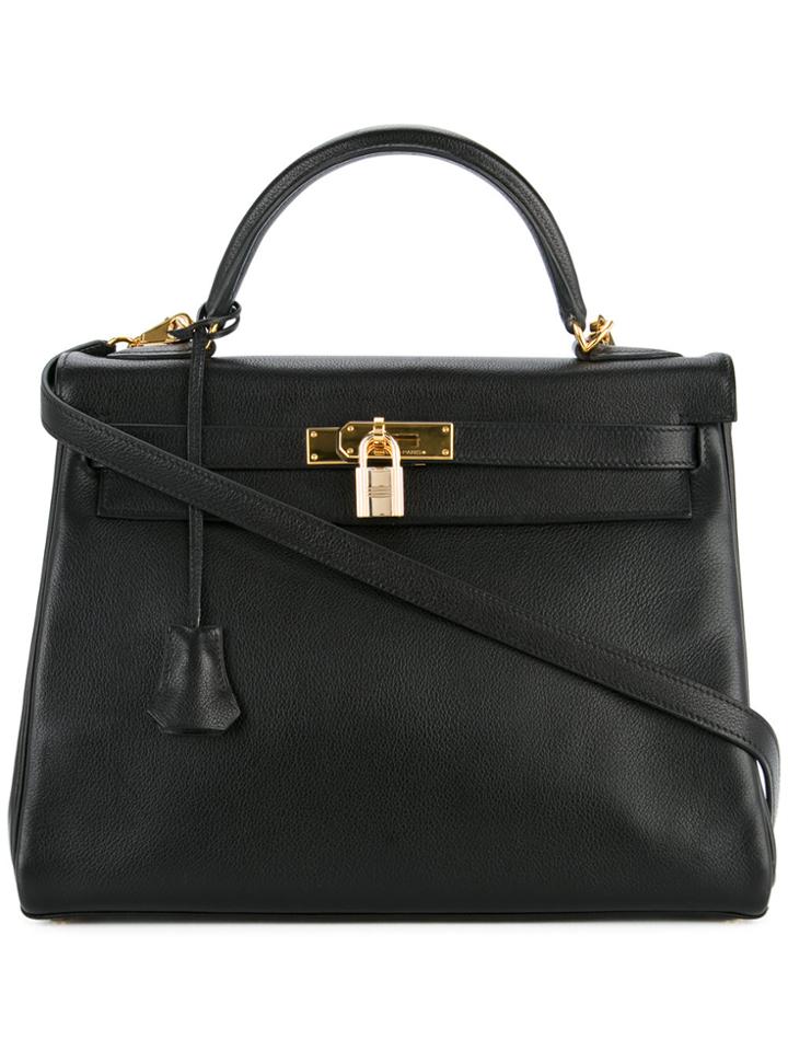 Hermès Vintage Kelly 32 Retourne Tote - Black