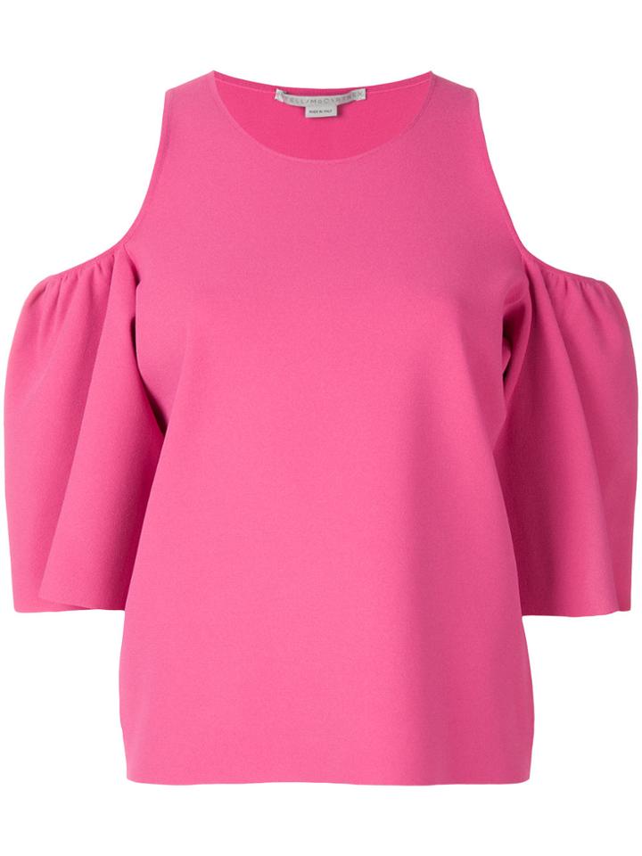 Stella Mccartney Cold-shoulder Blouse - Pink & Purple