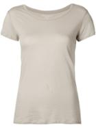 Round Neck T-shirt - Women - Cotton - 2, Grey, Cotton, Majestic Filatures