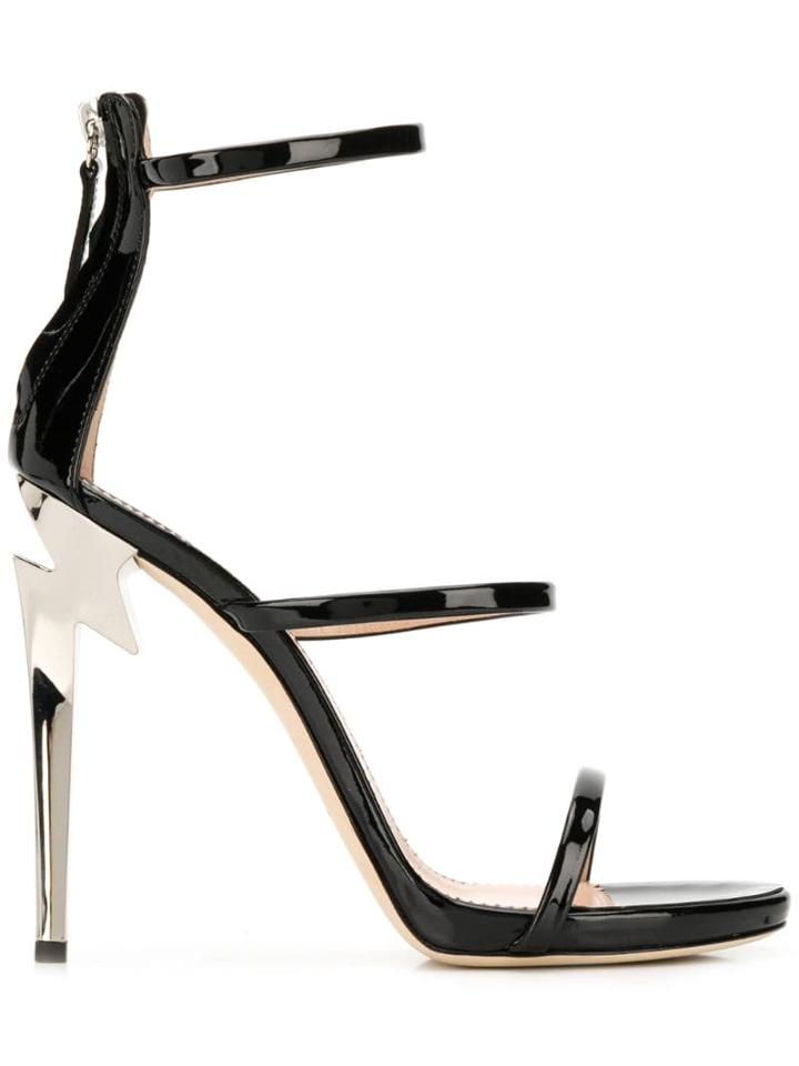 Giuseppe Zanotti Sculpted High Heel Sandals - Black