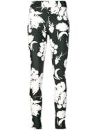 Ganni Floral Print Leggings - Black